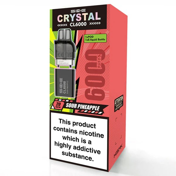 SKE CL6000 Pod Sour Pineapple Vape Direct Store SKE CL6000 Pod Sour Pineapple Vape Direct Store