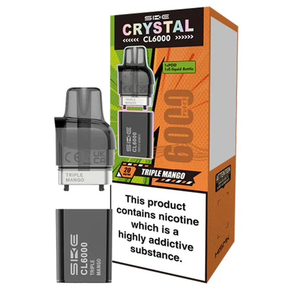 SKE CL6000 Pod Triple Mango Vape Direct Store SKE CL6000 Pod Triple Mango Vape Direct Store