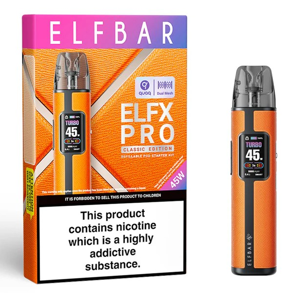ELFX Pro Classic Edition Orange Vape Direct Store ELFX Pro Classic Edition Orange Vape Direct Store