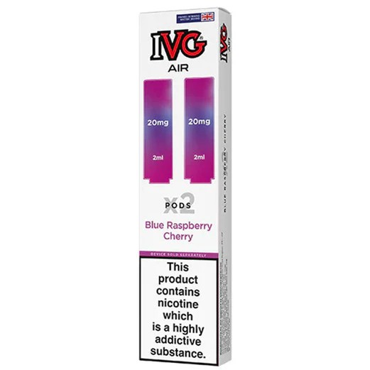 IVG Air PODs Blue Raspberry Cherry (2 per pack) Vape Direct Store IVG Air PODs Blue Raspberry Cherry (2 per pack) Vape Direct Store