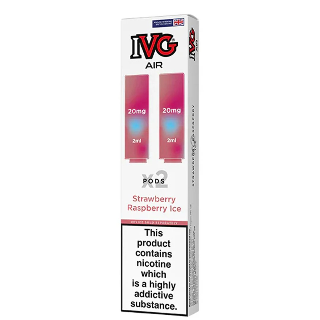 IVG Air PODs Strawberry Raspberry Ice (2 per pack) Vape Direct Store IVG Air PODs Strawberry Raspberry Ice (2 per pack) Vape Direct Store
