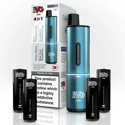 IVG Air 4 in 1 Sky Blue Edition Vape Direct Store IVG Air 4 in 1 Sky Blue Edition Vape Direct Store