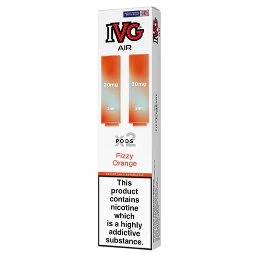 IVG Air PODs Fizzy Orange (2 per pack) Vape Direct Store IVG Air PODs Fizzy Orange (2 per pack) Vape Direct Store