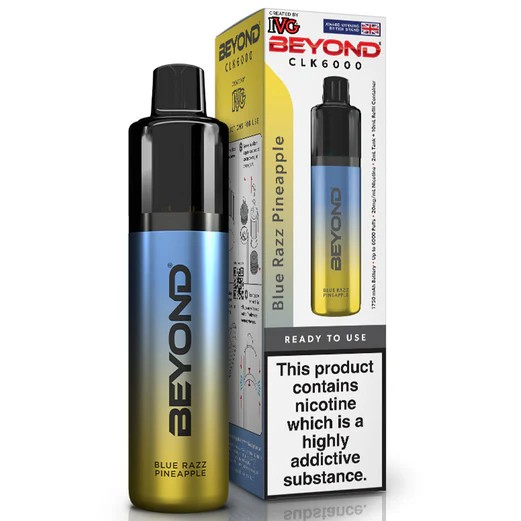 IVG Beyond CLK6000 Blue Razz Pineapple Vape Direct Store IVG Beyond CLK6000 Blue Razz Pineapple Vape Direct Store