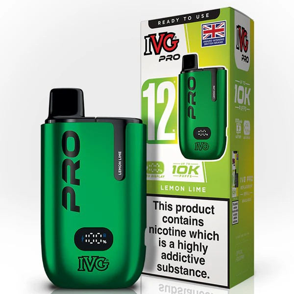 IVG PRO 12 Lemon Lime 10K Vape Direct Store IVG PRO 12 Lemon Lime 10K Vape Direct Store