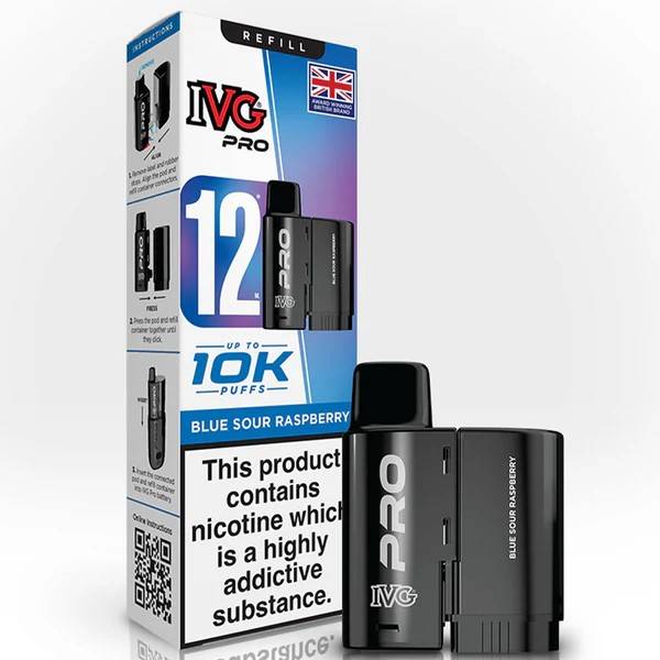 IVG Pro Prefilled POD Blue Sour Raspberry Vape Direct Store IVG Pro Prefilled POD Blue Sour Raspberry Vape Direct Store