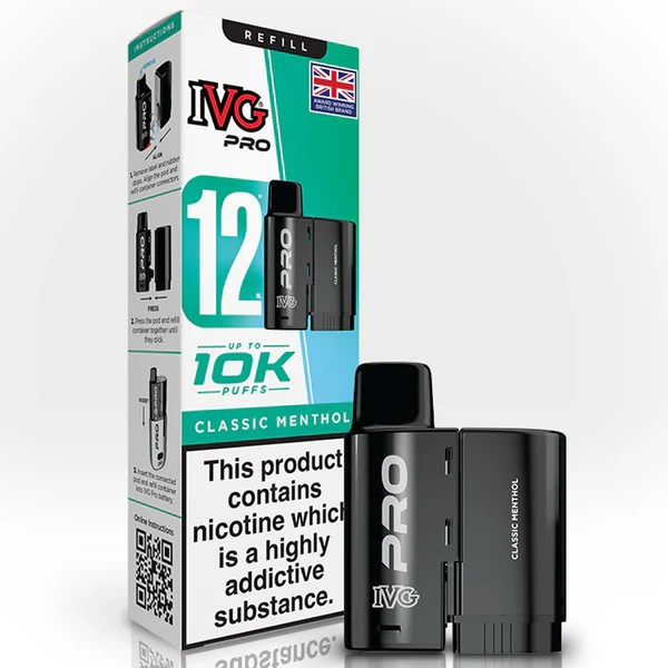 IVG Pro Prefilled POD Classic Menthol Vape Direct Store IVG Pro Prefilled POD Classic Menthol Vape Direct Store