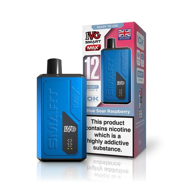 IVG Smart Max 10K Blue Sour Raspberry Vape Direct Store IVG Smart Max 10K Blue Sour Raspberry Vape Direct Store