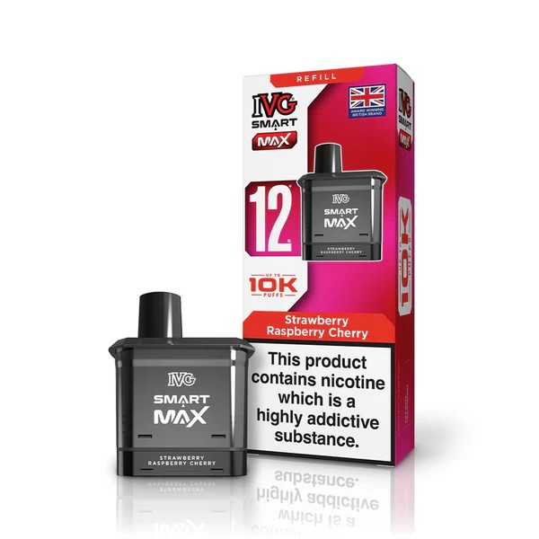 IVG Smart Max 10K Prefilled POD Strawberry Raspberry Cherry Vape Direct Store IVG Smart Max 10K Prefilled POD Strawberry Raspberry Cherry Vape Direct Store