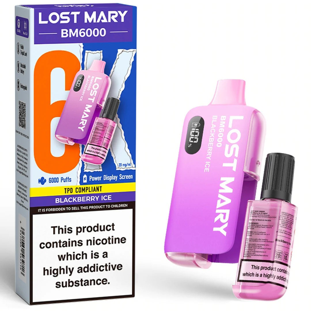 Lost Mary BM6000 Blackberry Ice Vape Direct Store Lost Mary BM6000 Blackberry Ice Vape Direct Store