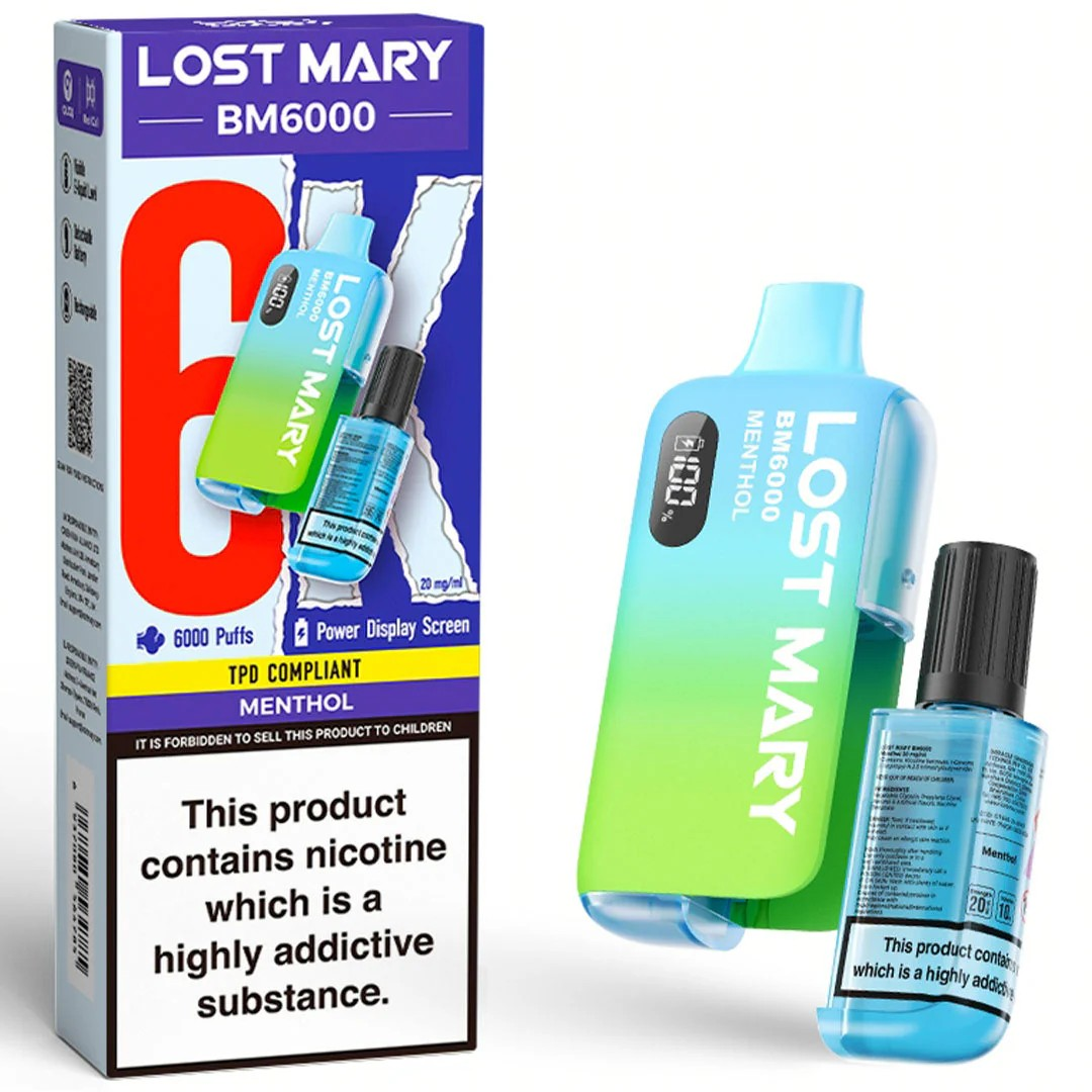 Lost Mary BM6000 Menthol Vape Direct Store Lost Mary BM6000 Menthol Vape Direct Store
