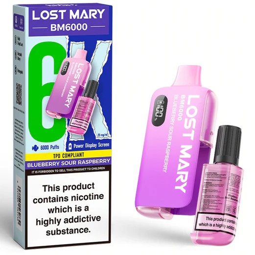 Lost Mary BM6000 Blueberry Sour Raspberry Vape Direct Store Lost Mary BM6000 Blueberry Sour Raspberry Vape Direct Store