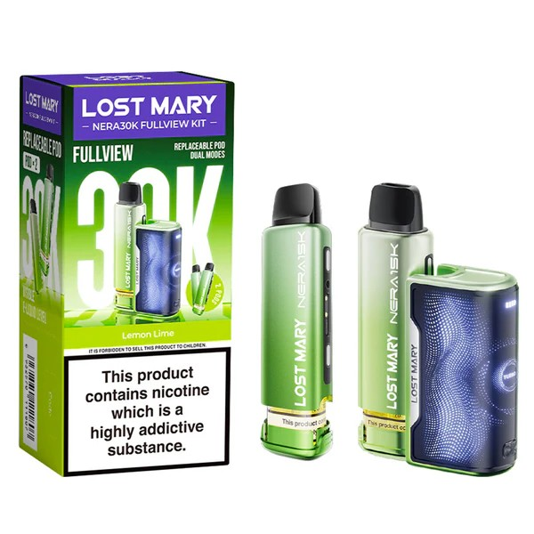 Lost Mary NERA Lemon Lime Kit 30K Vape Direct Store Lost Mary NERA Lemon Lime Kit 30K Vape Direct Store