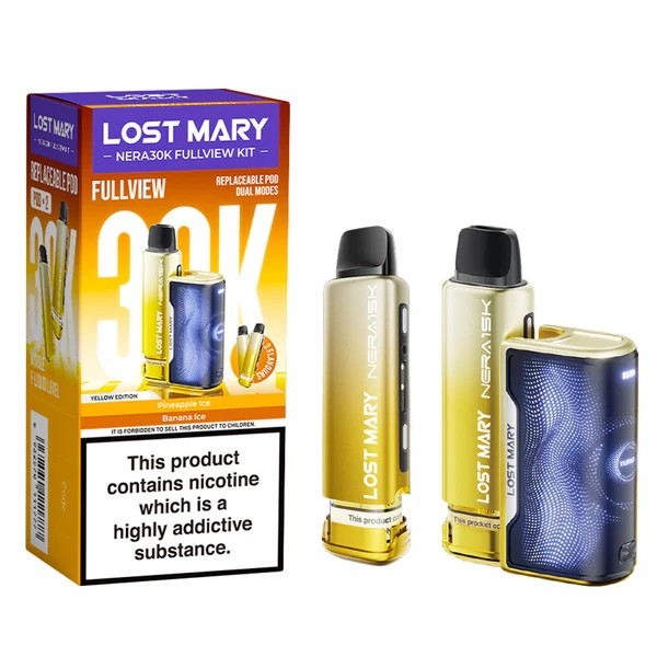 Lost Mary NERA Yellow Edition Kit 30K Vape Direct Store Lost Mary NERA Yellow Edition Kit 30K Vape Direct Store