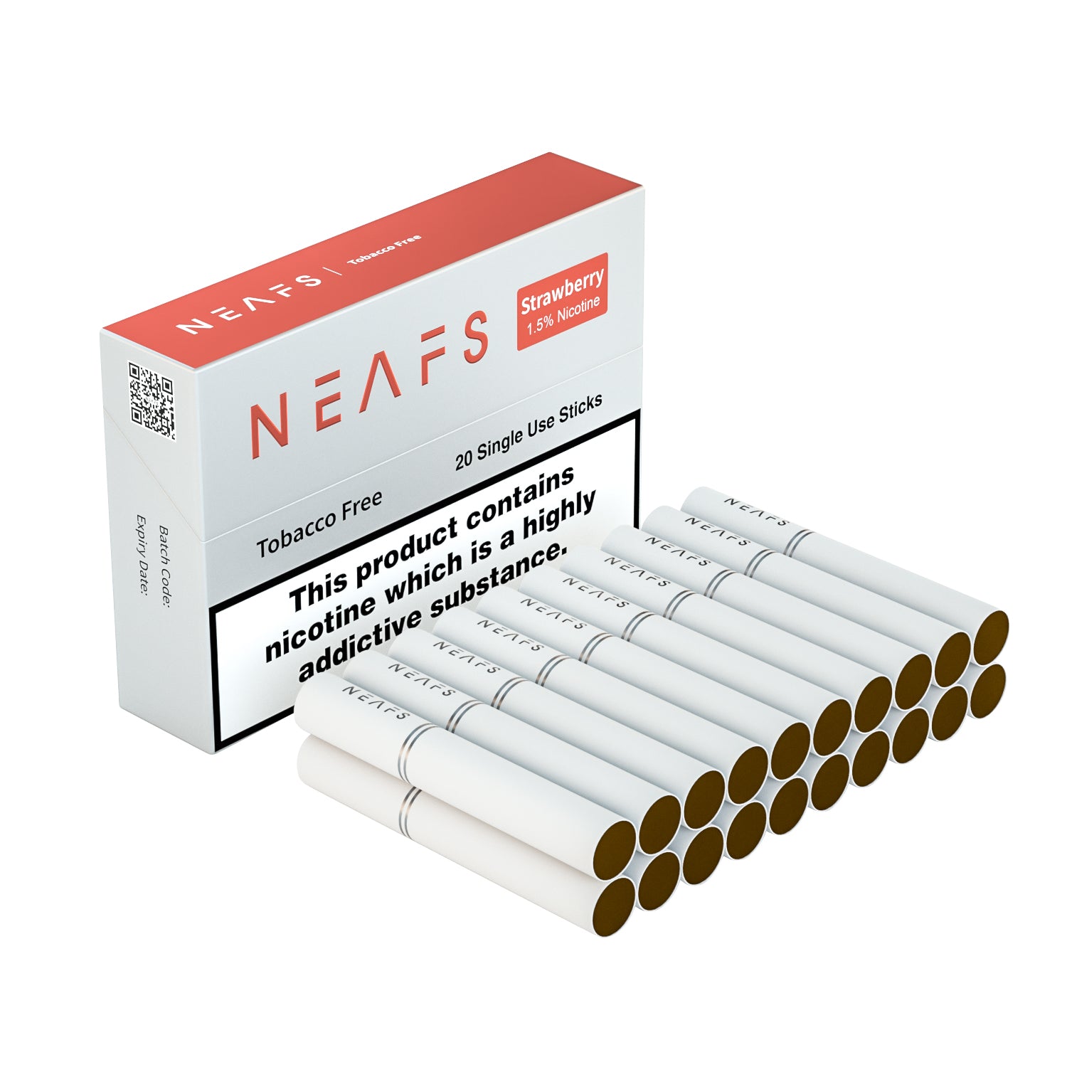 strawberry flavored vape NEAFS Strawberry 20 Sticks – Vape Direct Store