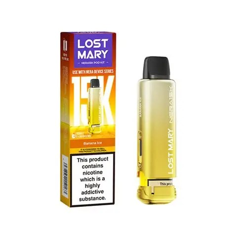 Lost Mary NERA Pod Banana Ice 15K Vape Direct Store Lost Mary NERA Pod Banana Ice 15K Vape Direct Store