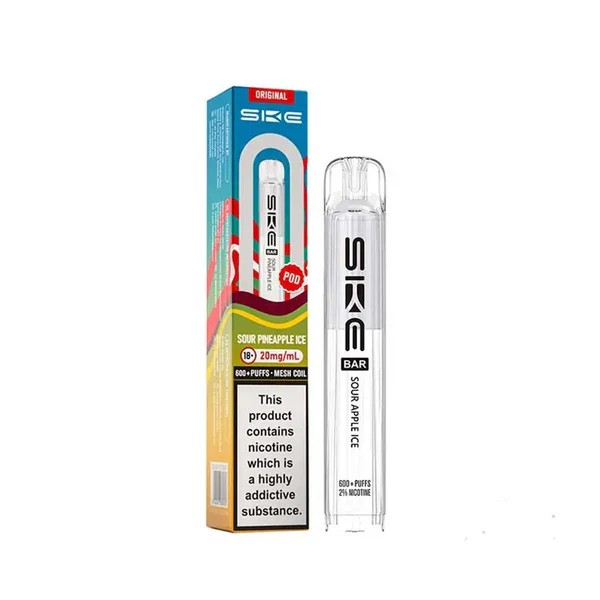 SKE Crystal Bar Original Prefilled POD Sour Pineapple Ice Vape Direct Store SKE Crystal Bar Original Prefilled POD Sour Pineapple Ice Vape Direct Store