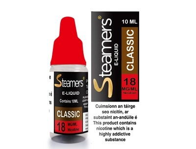 Steamers Classic Tobacco 18mg