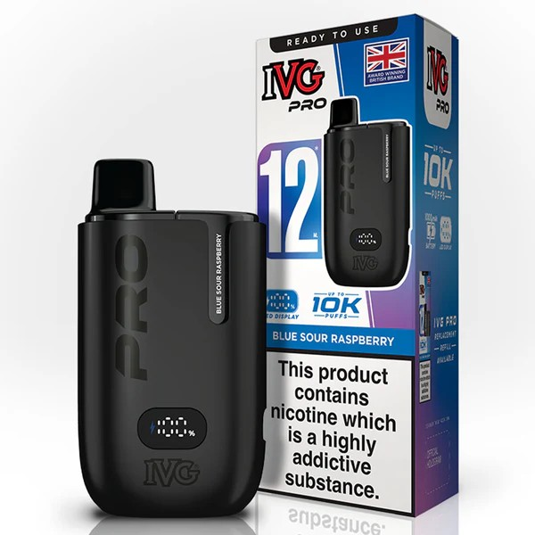 IVG PRO 12 Blue Sour Raspberry 10K Vape Direct Store IVG PRO 12 Blue Sour Raspberry 10K Vape Direct Store