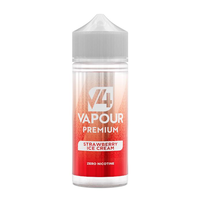 V4 Premium Strawberry Ice Cream 100ml