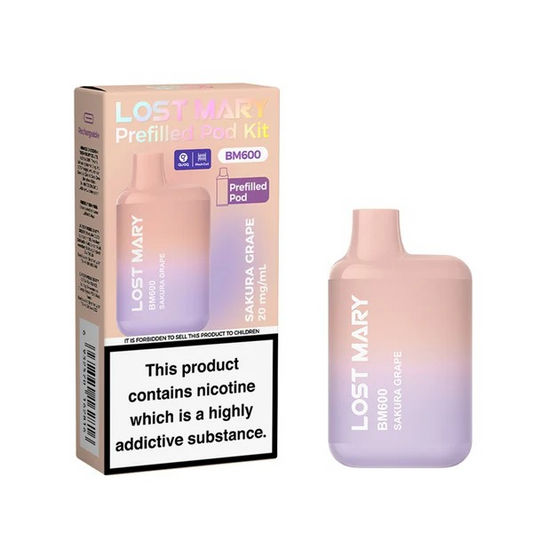 Lost Mary BM600 Prefilled Vape Kit Sakura Grape