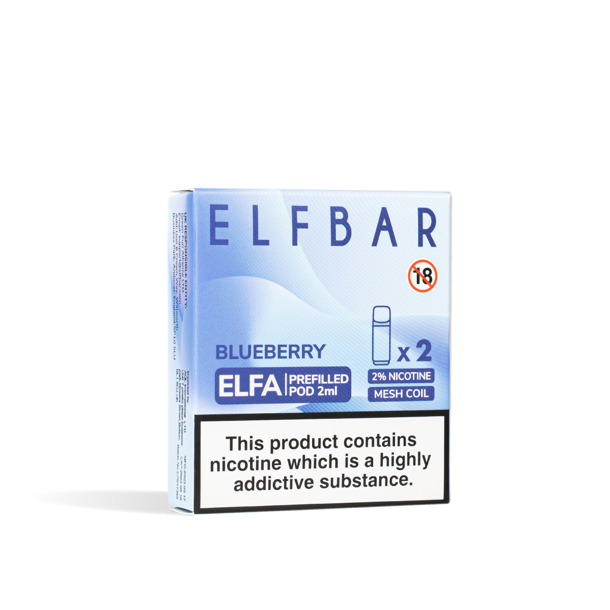 ELFA Pre Filled PODs Blueberry 20mg