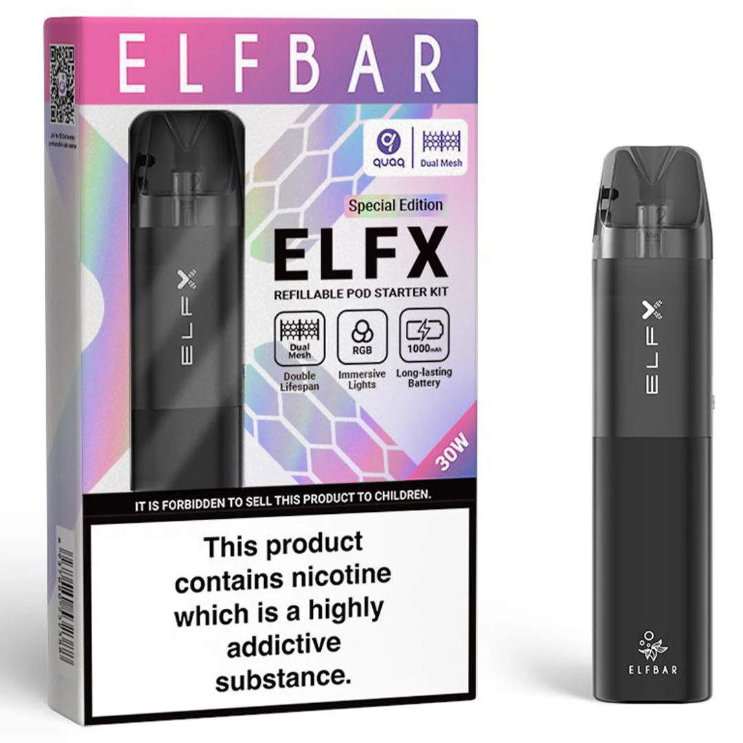 Elf Bar ELFX Vape Kit Black