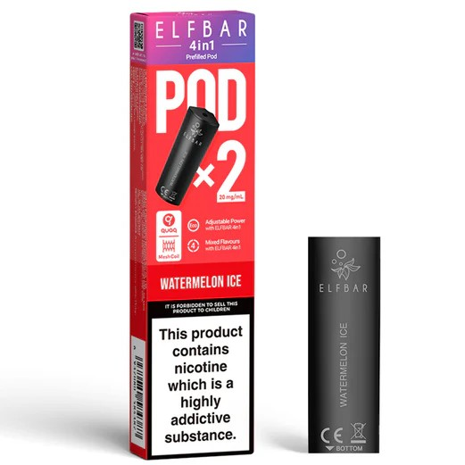 Elf Bar 4 in 1 Pod (Pack of 2) Watermelon Ice