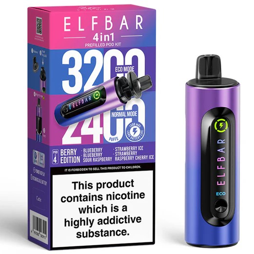 Elf Bar 4 in 1 Pod Kit Berry Edition