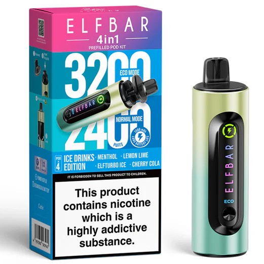 Elf Bar 4 in 1 Pod Kit Ice Drinks Edition