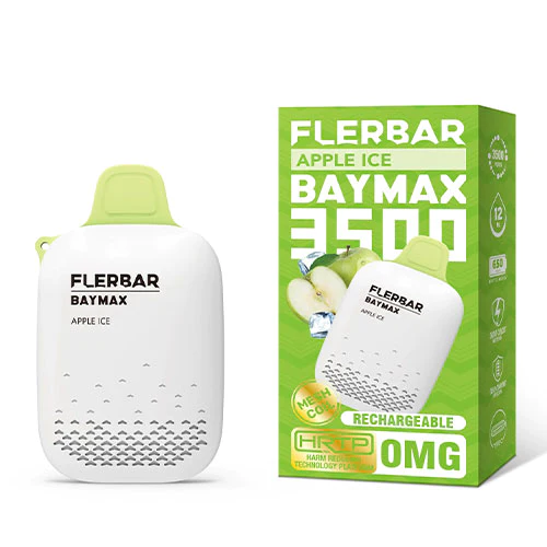 Flerbar Baymax 3,500 Apple Ice 0% Nicotine