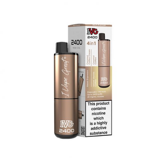 IVG 2400 Coffee Edition Multi Flavour 4 in 1