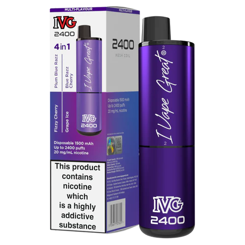 IVG 2,400 Multi Flavour Purple Edition