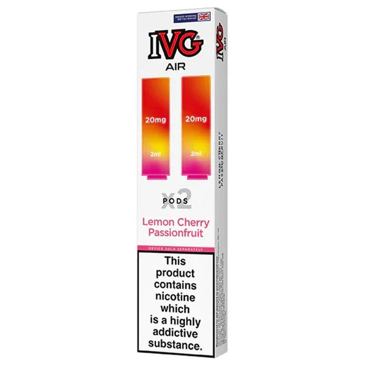 IVG Air Pods Lemon Cherry Passionfruit (2 per pack)