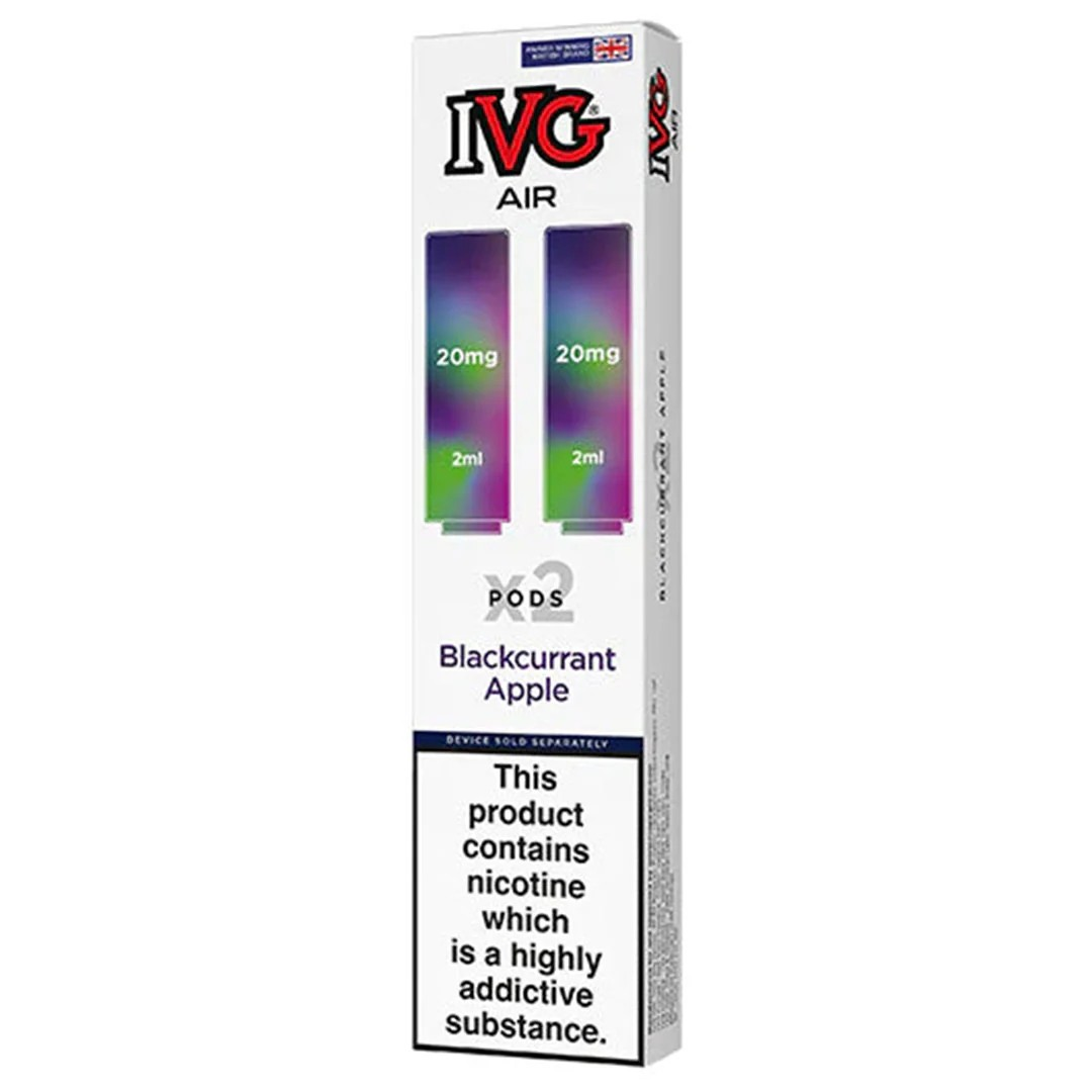 IVG Air PODs Blackcurrant Apple (2 per pack) Vape Direct Store IVG Air PODs Blackcurrant Apple (2 per pack) Vape Direct Store