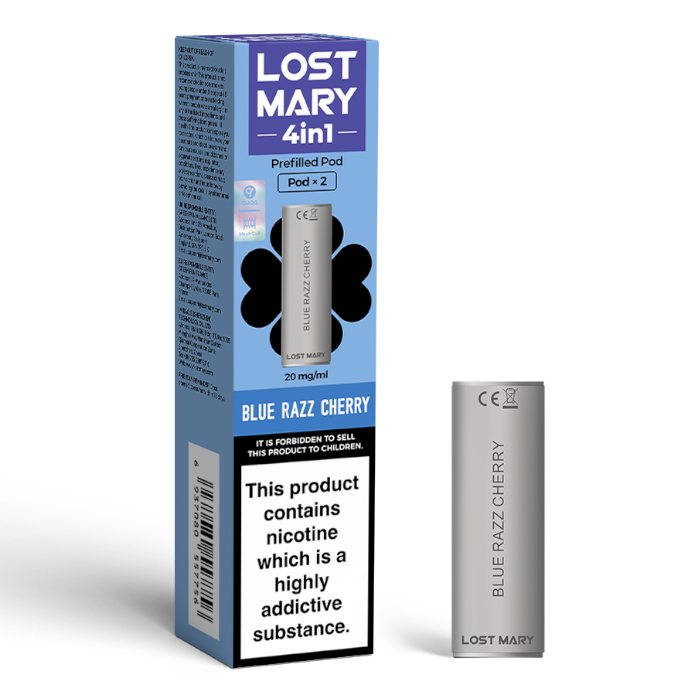 Lost Mary 4 in 1 Prefilled POD Blue Razz Cherry (2 pods per pack)