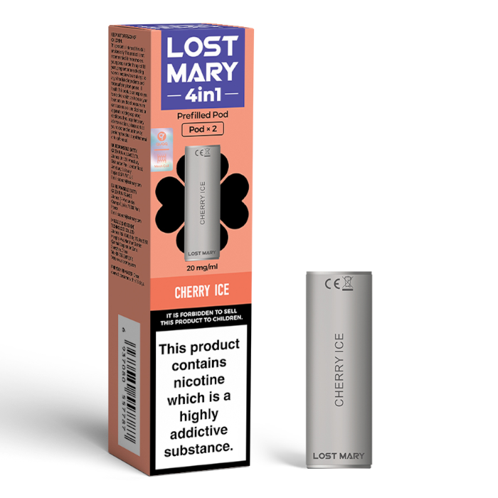 Lost Mary 4 in 1 Prefilled POD Cherry Ice (2 pods per pack)