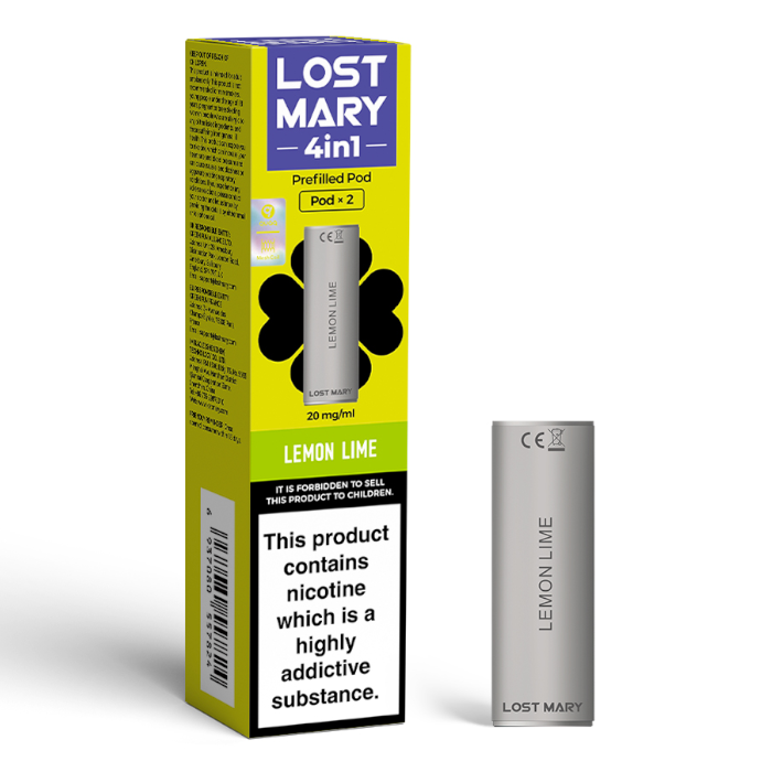 Lost Mary 4 in 1 Prefilled POD Lemon Lime (2 pods per pack)