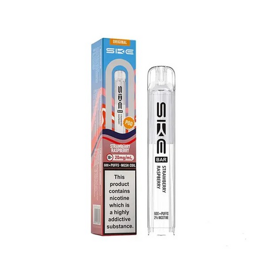 SKE Crystal Bar Original Prefilled POD Strawberry Raspberry