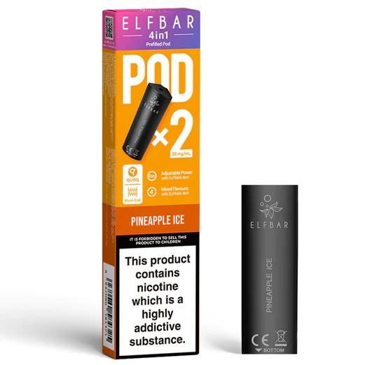 Elf Bar 4 in 1 Pod (Pack of 2) Pineapple Ice