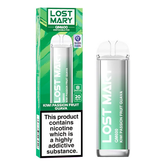 Lost Mary QM 600 Kiwi Passion Fruit Guava